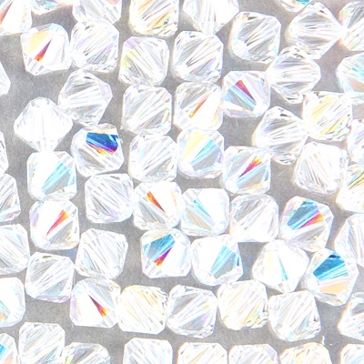286-061:  5328 6mm bicone  Crystal AB (36 pcs) 