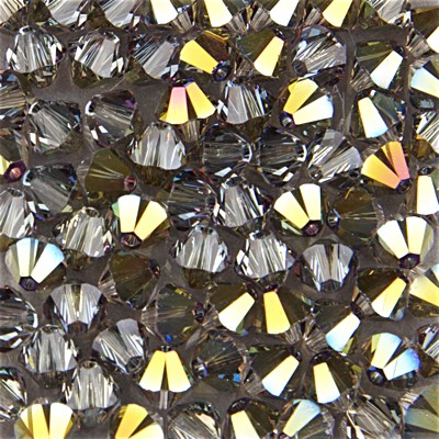 286-064:  5328 6mm bicone Crystal Iridescent Green (36 pcs) 