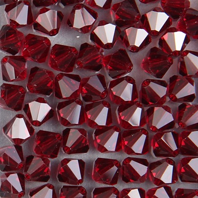286-095:  5328 6mm bicone  Garnet (36 pcs) - Discontinued 