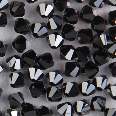 286-125:  5328 6mm bicone  Jet (36 pcs) 