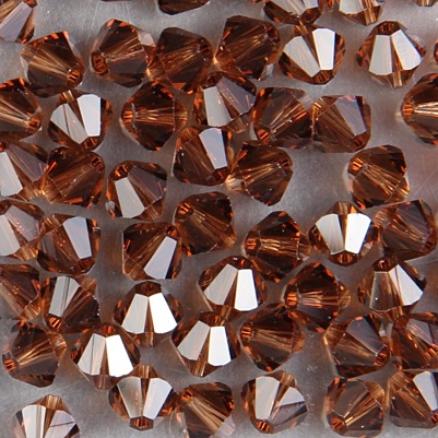 286-260:  5328 6mm bicone  Smoke Topaz (36 pcs) 