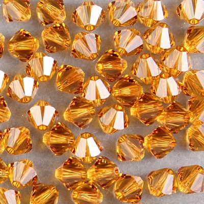 286-285:  5328 6mm bicone  Topaz (36 pcs) 