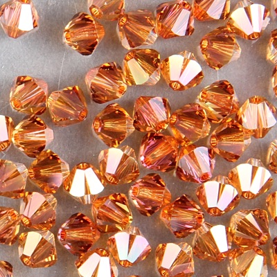 286-325:  5328 6mm bicone  Crystal Copper (36 pcs) 