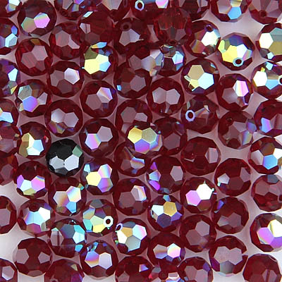 286-596:  5000 6mm fac rnd  Garnet AB (36 pcs) 