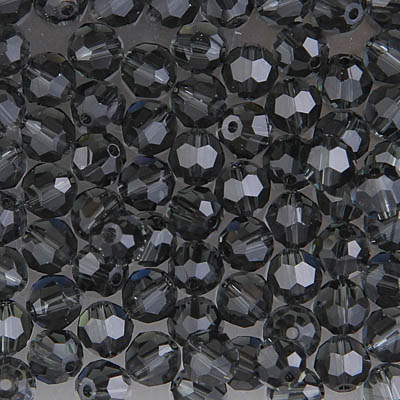 286-710:  5000 6mm fac rnd  Morion (36 pcs) 