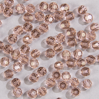 286-890:  6mm fac rnd  Vintage Rose (36 pcs) 