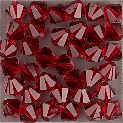 288-455: 5328 8mm bicone Scarlet (36 pcs) 