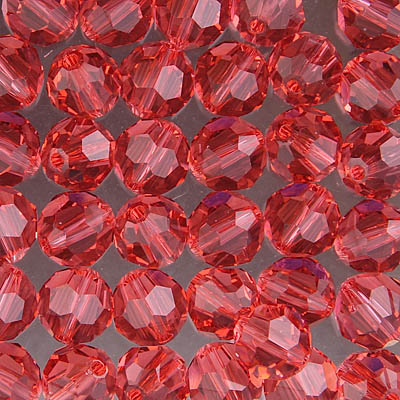 288-870:  5000 8mm fac rnd  Padparadscha (36pcs) 