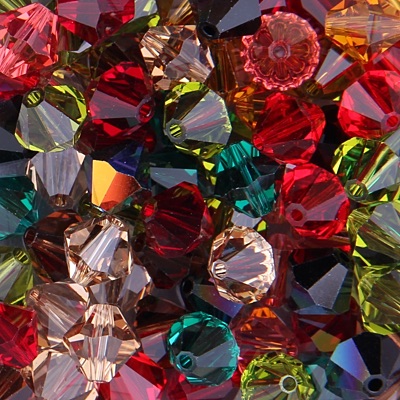 288-MIX-02:  5301 8mm bicone Crystal Autumn Mix (72 pcs) 