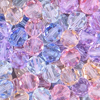 288-RMIX-04:  5301 8mm bicone Crystal Summer Frolic Mix (72 pcs) 