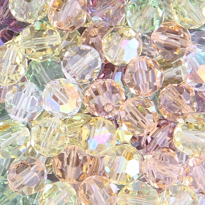 288-RMIX-07:  5301 8mm bicone Crystal Lemon Twist Mix (72 pcs) 