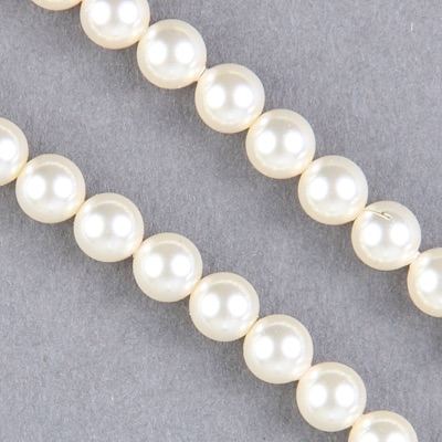 29-0609:  5810 6mm Cream Crystal Pearl 