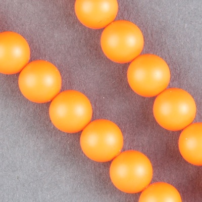 29-0840:  5810 8mm Neon Orange Crystal Pearl 