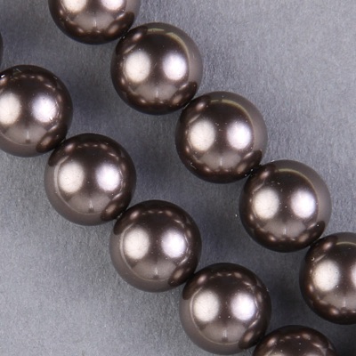 29-1005:  5810 10mm Brown Crystal Pearl 
