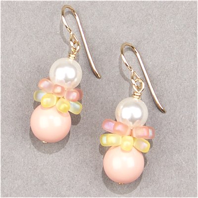 29-1043:  5810 10mm Pink Coral Crystal Pearl - 29-1043