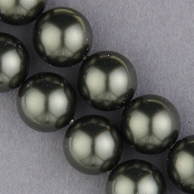 29-1212:  5810 12mm Dark Green Crystal Pearl 