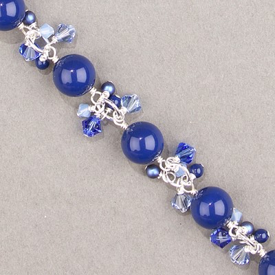 29-1234:  5810 12mm Dark Lapis Crystal Pearl - 29-1234