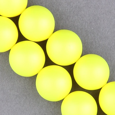 29-1242:  5810 12mm Neon Yellow Crystal Pearl 