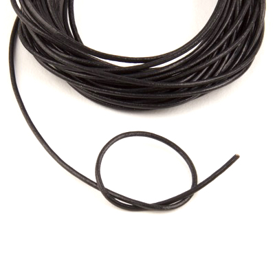 520-BK12: 1.2mm Black Greek Leather 