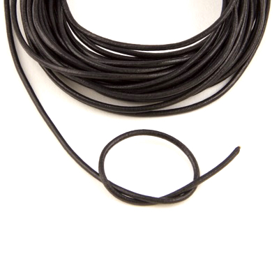 520-BK15: 1.5mm Black Greek Leather 