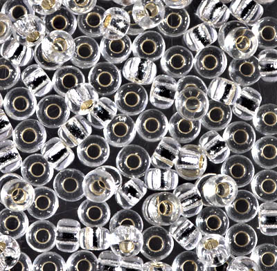 6-1:  6/0 S/L Crystal Miyuki Seed Bead (was 6-131S) 