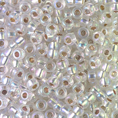 Caravan Beads - Miyuki - 6-1001: 6/0 Silverlined Crystal AB