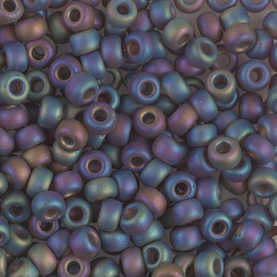 6-135FR:  6/0 Matte Transparent Root Beer AB  Miyuki Seed Bead 