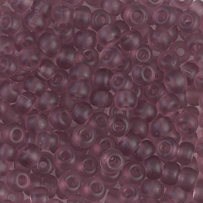 6-142F:  6/0 Matte Transparent Smoky Amethyst Miyuki Seed Bead - 6-142F*