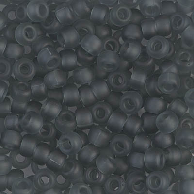 6-152F:  6/0 Matte Transparent Gray  Miyuki Seed Bead 