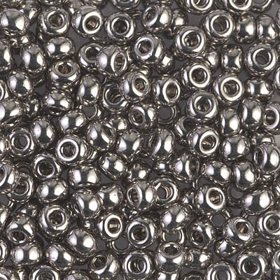 6-190:  6/0 Nickel Plated Miyuki Seed Bead 