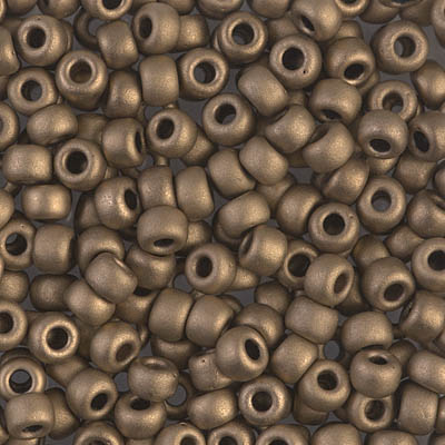 6-2006:  6/0 Matte Met Dk Bronze Miyuki Seed Bead (was 6-1255) 