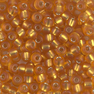 6-2422F:  6/0 Matte Silverlined Topaz  Miyuki Seed Bead