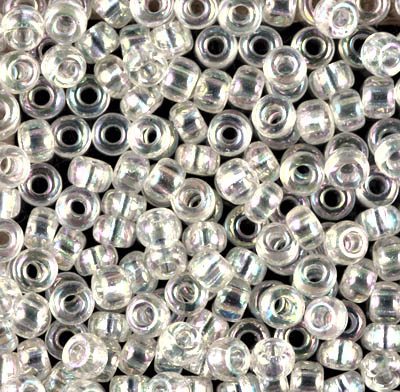 6-2442:  6/0 Crystal Ivory Gold Luster  Miyuki Seed Bead 