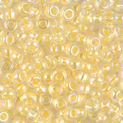 6-273:  6/0 Light Yellow Lined Crystal AB  Miyuki Seed Bead 