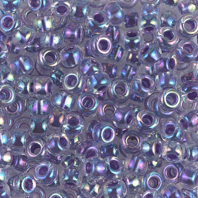 6-274:  6/0 Amethyst Lined Crystal AB  Miyuki Seed Bead 