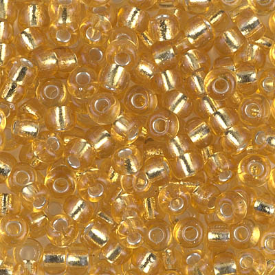 6-3:  6/0 Silverlined Gold  Miyuki Seed Bead 