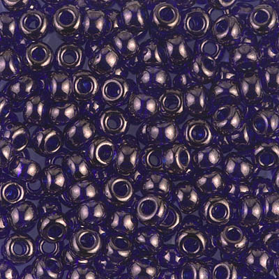 6-308:  6/0 Cobalt Gold Luster Miyuki Seed Bead - 6-308*