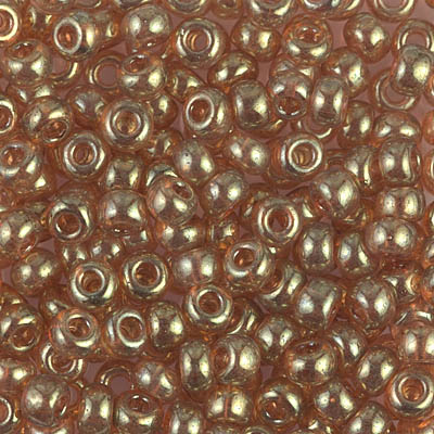 6-311:  6/0 Topaz Gold Luster Miyuki Seed Bead 