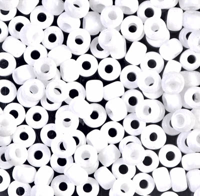 6-402:  6/0 White Miyuki Seed Bead 