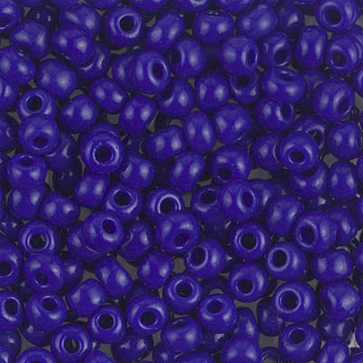 6-414:  6/0 Opaque Cobalt  Miyuki Seed Bead 