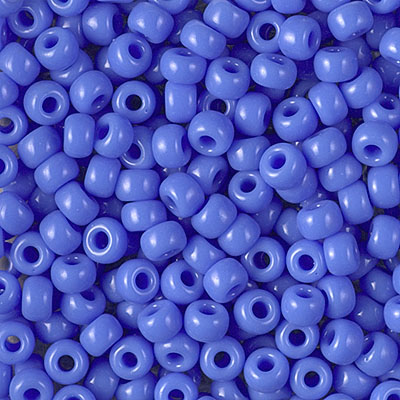 6-417L:  6/0 Opaque Periwinkle Miyuki Seed Bead 