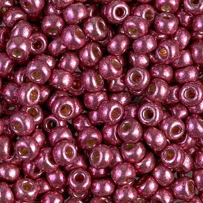 6-4219:  6/0 Duracoat Galvanized Magenta Miyuki Seed Bead 