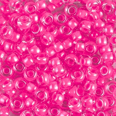 6-4301:  6/0 Luminous Wild Strawberry Miyuki Seed Bead 