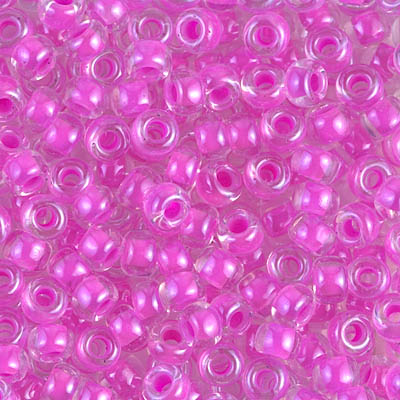 6-4302:  6/0 Luminous Hot Magenta Miyuki Seed Bead 