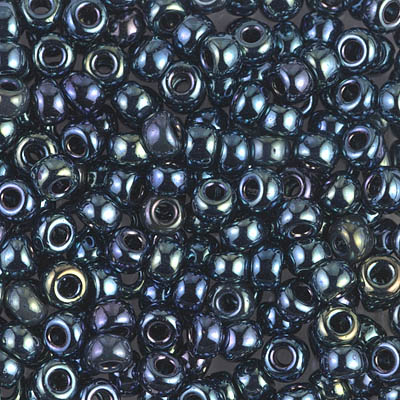 6-456:  6/0 Gunmetal Iris Miyuki Seed Bead 