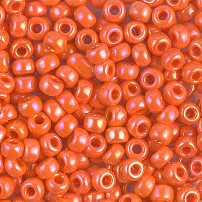 6-474:  6/0 Op Orange AB Miyuki Seed Bead (was 6-406R) 