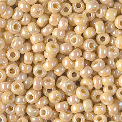 6-488:  6/0 Opaque Pear AB Miyuki Seed Bead 