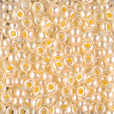 6-516:  6/0 Light Daffodil Ceylon  Miyuki Seed Bead 