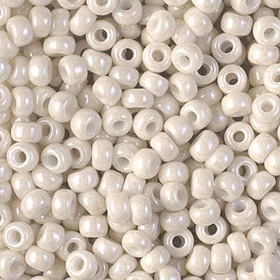 6-600:  6/0 Opaque Limestone Luster  Miyuki Seed Bead 