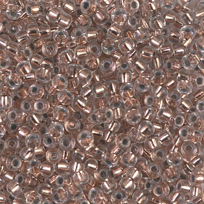 8-197:  8/0 Copper Lined Crystal Miyuki Seed Bead 